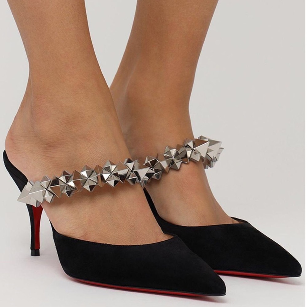 NEW CHISTIAN LOUBOUTIN | Choc Suede Mules